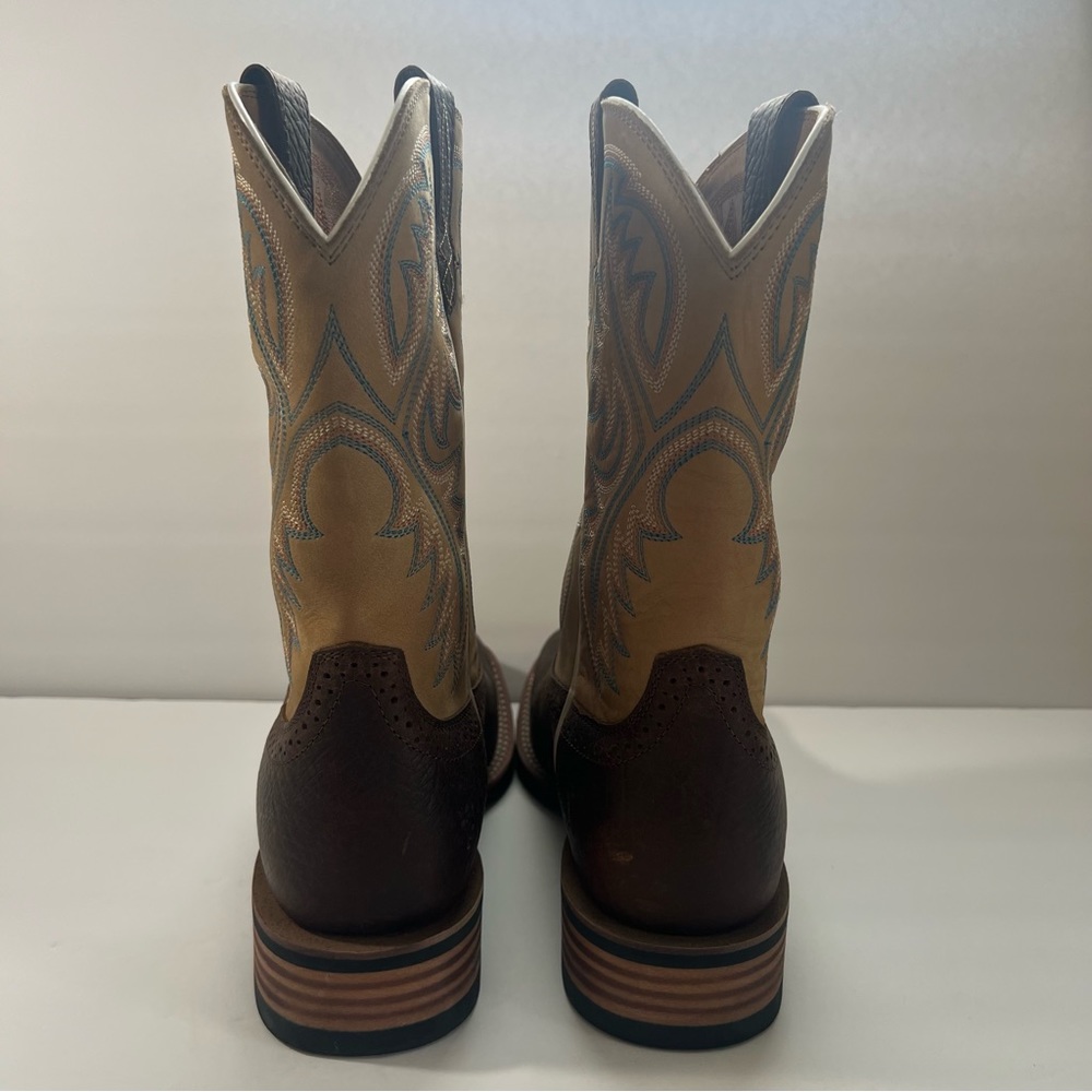 Ariat Men's Brown & Tan Western Cowboy Boots - Classic Pull-On Style - Picture 5 of 11